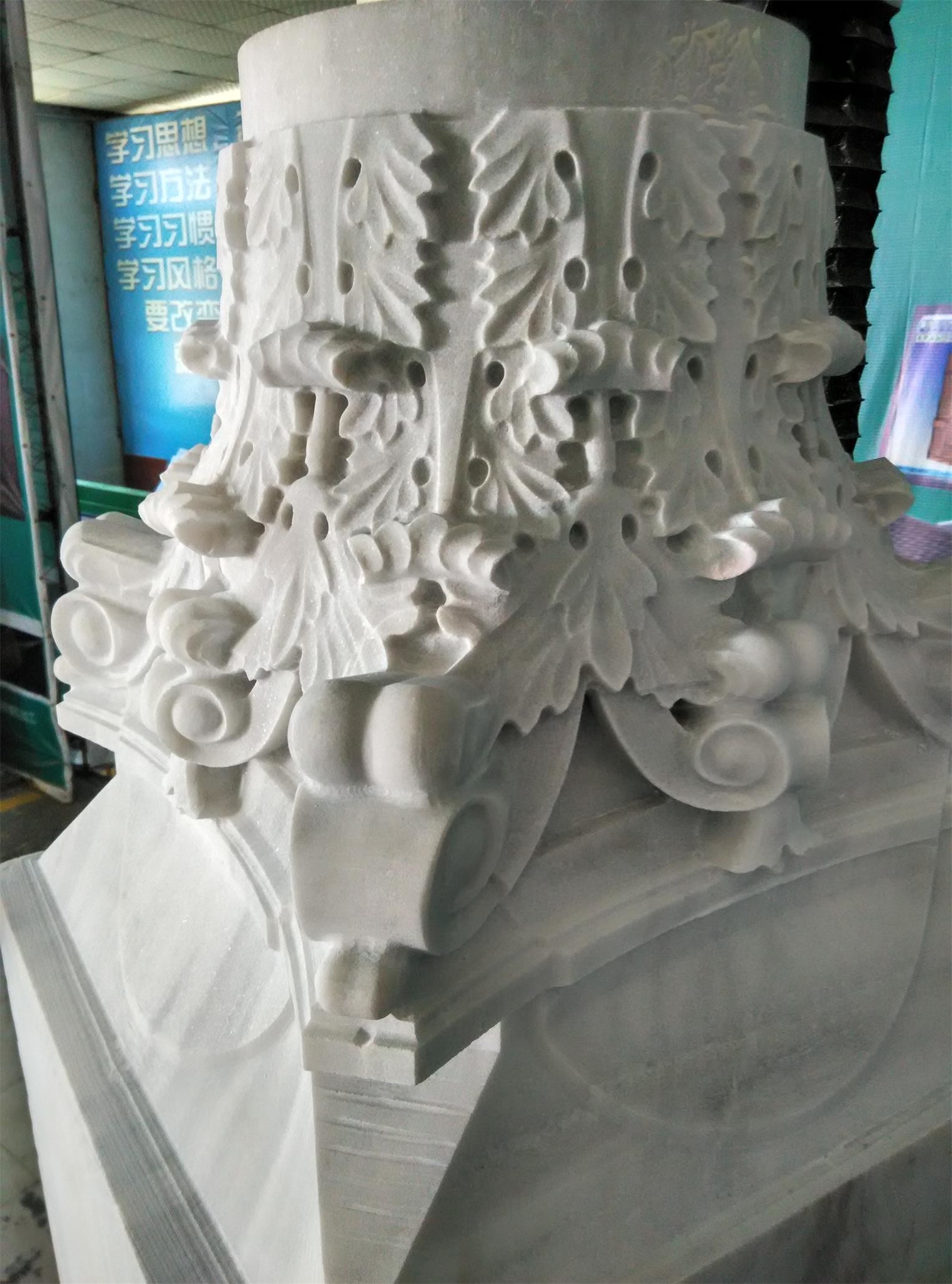 Five Axis Stone Carving Machine For Processing Roman Columns