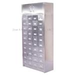Vertical Stainless Steel Medical Cabinet Fully Enclosed