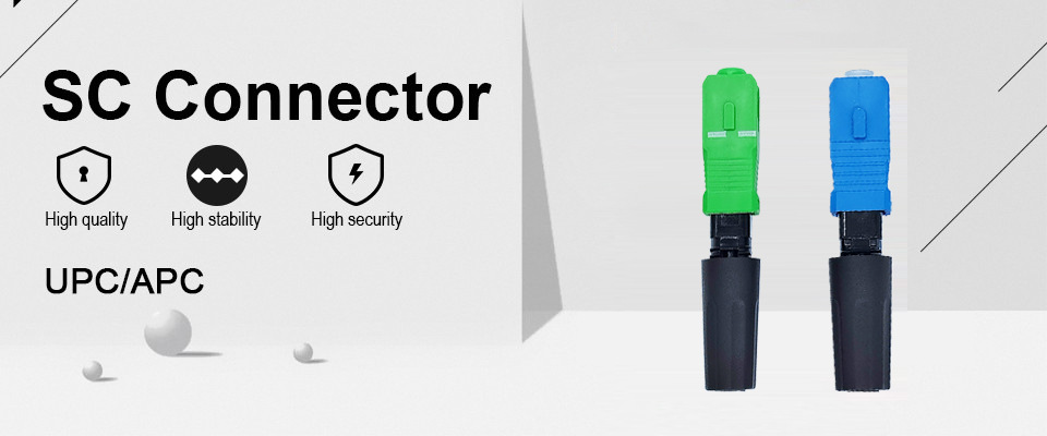 RoHS FCC SC Fast Connector SC UPC SC APC Quick Connector FTTN Fiber Signal Transmission