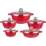 Multi Color Granite Aluminum Cookware Set Non Stick Coating