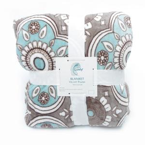 Quality Healthy Warm Flannel Print Blanket / Super Soft Plush Blanket 100% Polyester wholesale