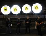Nightlight Wlaking Backpack Balloon Advertising Inflatables For Live Events ,