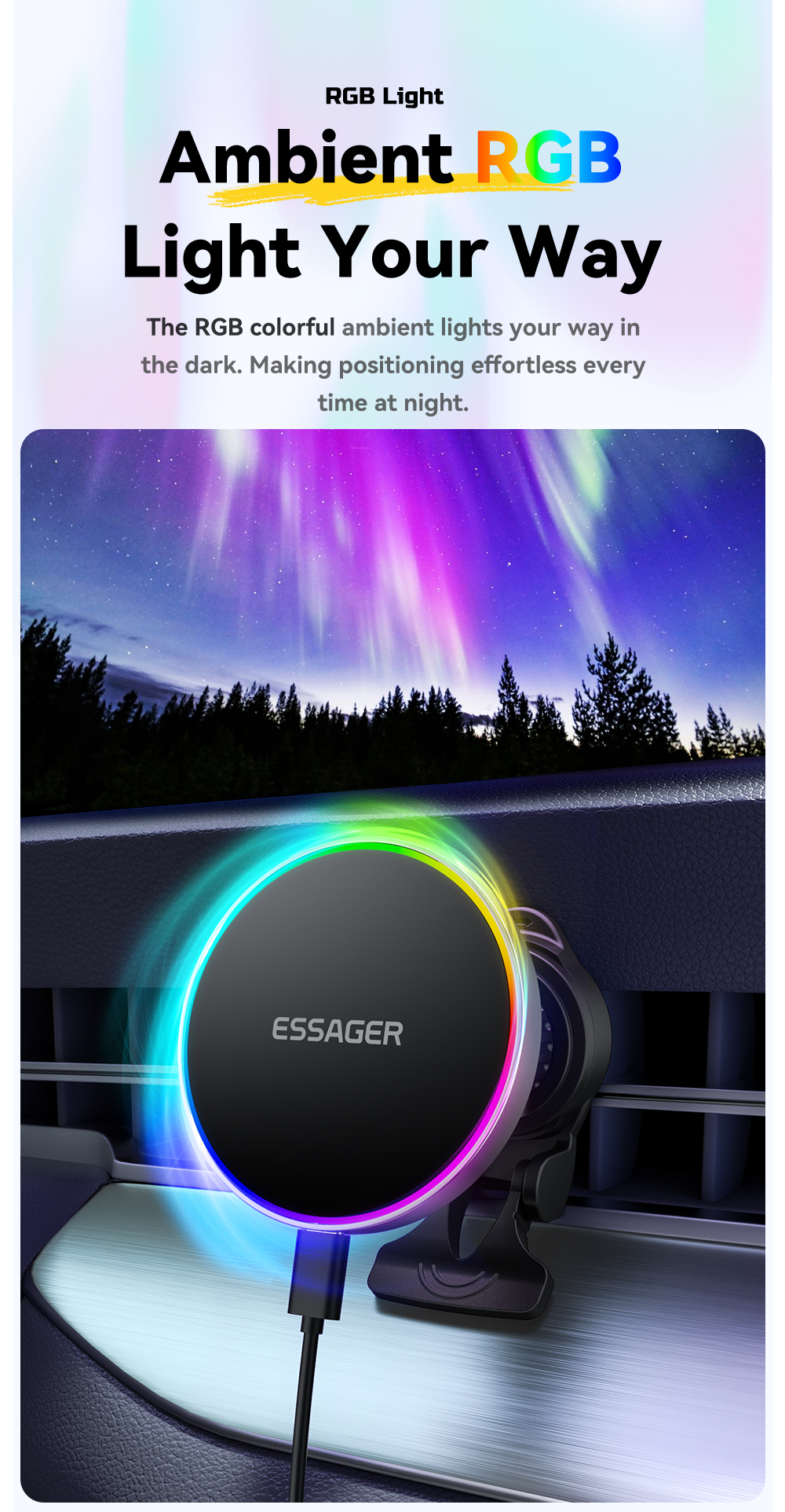 ESSAGER ES-ZJ31 Air Vent Magnetic Cellphone Mobile Phone Holder for Car