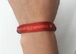 10 Mm Heat Transfer Custom Wrist Band For Advertising / Office / Exhibition