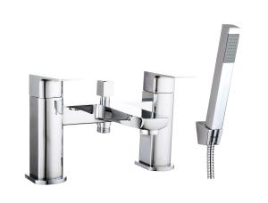 Quality Chrome Finish Bath Shower Mixer Smooth Operation Ceramic Valve wholesale