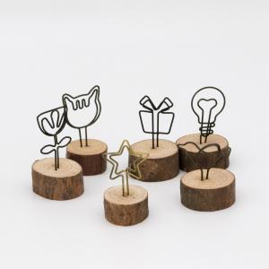 Quality Natural Wood Memo Clip Business Card folder wholesale