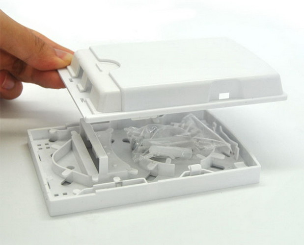 CATV Networks Fiber Optic Termination Box 2 Ports Telecommunication Networks