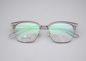 Quality Translucent TR And Metal Browline Glasses Frame Custom Logo 3537 wholesale