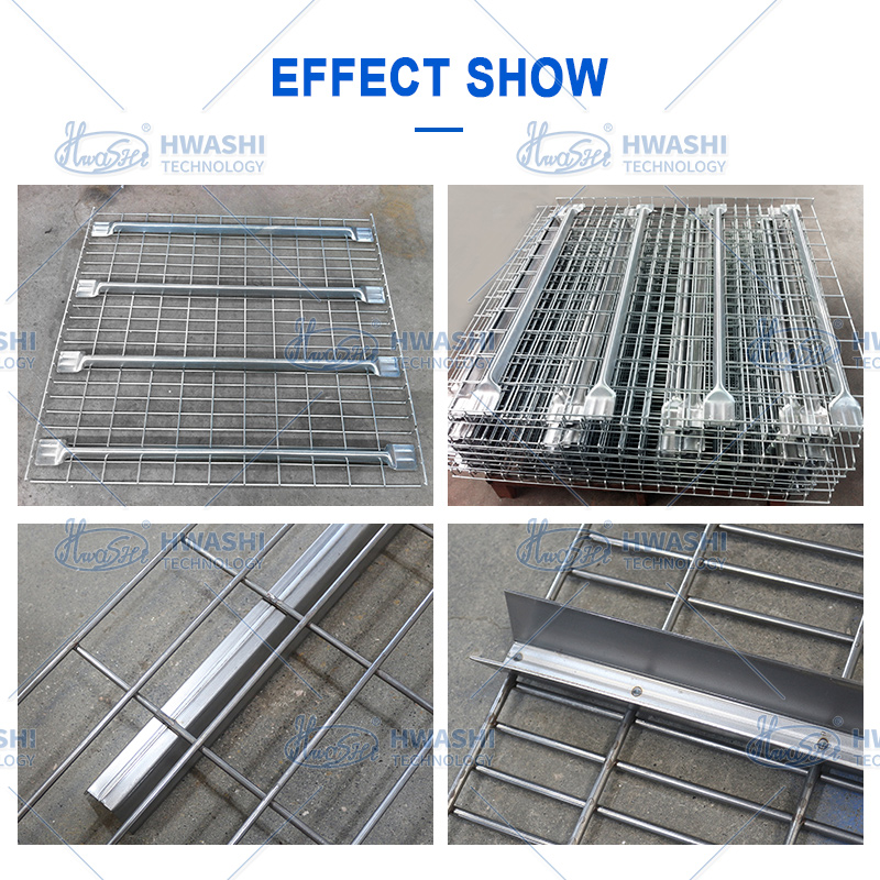 Advanced Automatic Wire Shelf Welding Machine For Wire Mesh Deck Shelving Production Line