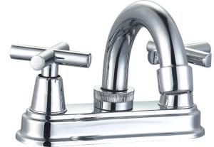 Quality 4in Widespread 2 Handle Bathroom Faucet Centerset Sink Faucet wholesale
