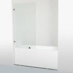 Frameless Clear Tempered Glass Black Profile Walk in Shower Screen Shower Door