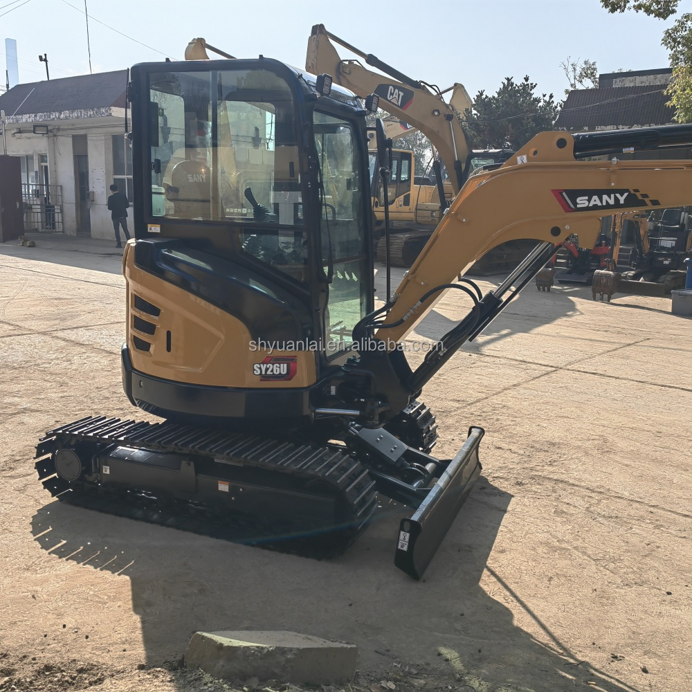 Low price sale of original hydraulic track type Sany SY26 second-hand excavator and hook machine
