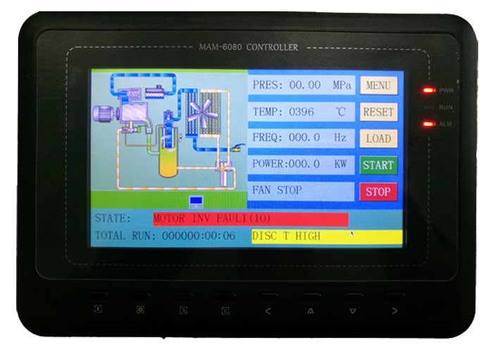 IP55 122HP Air Cooling VFD Single Screw Air Compressor