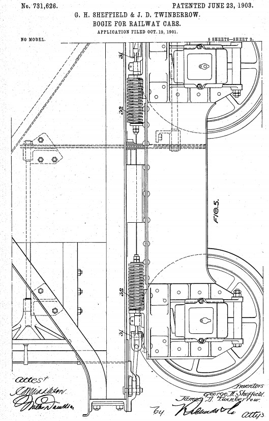 Locomotive Scheffel Bolster Railway Bogie Parts