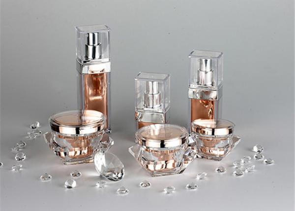 The inner gallbladder gold cover transparent material PMMA Empty Makeup
