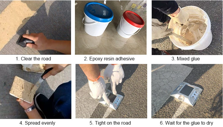 Road Safety Reflector Aluminium Road Stud Reflective Tape 2 Road Safety Reflector