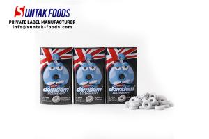 Quality Fat Free Sugar Free Mint Candy Healthy , Sugar Free Breath Mints Candy Hole Shape wholesale