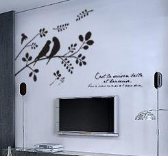 Quality Funky Designer Computer designed Wall Flower Stickers G059 wholesale