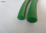 Green / Orange Color Polyurethane Round Drive Belt Rough / Smooth Surface
