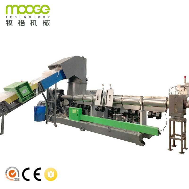 300-1000kg/H Agricultural Film Recycling Machine HDPE Pelletizing