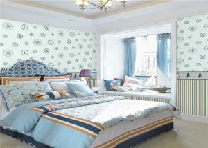 Quality 0.53*10m Kids Bedroom Wallpaper , Non Woven Wallpaper For Baby Girl Room wholesale