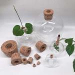 LFGB 5000pcs Natural Cork Bottle Stopper Lids Tasteless For Glass Vase