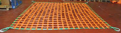 Cheap Lifting Polyester Cargo Netting , Flat Webbing Pickup Truck Bed Cargo Net for sale