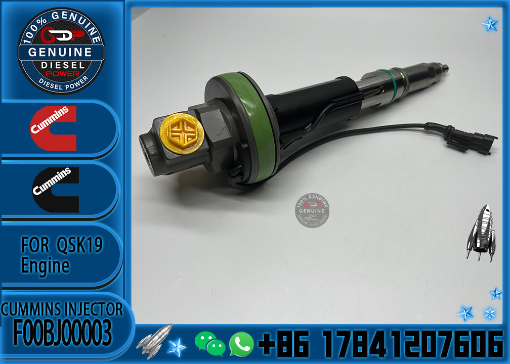 Real Fuel Injector Assembly F00BJ00003 For Cummins Engine QSK19 Series
