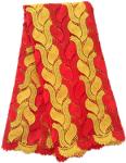F50284 51"-52" customizable embroidery african cord lace fabrics nigeria cord