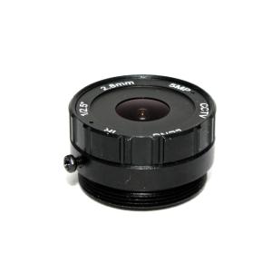Quality 2.8MM Wide Angle 120 Degree CCTV Camera Lens Dome CS Mount Support CCTV IP Analog Camera 5MP Lens wholesale
