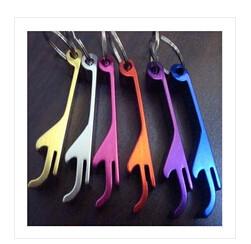 Quality laser engraved lightweight aluminum keychain bottle opener for wedding wholesale