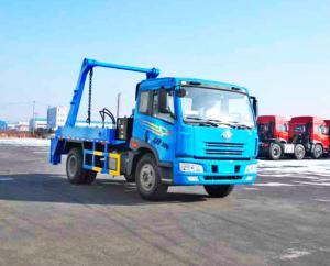 Quality Skip Loading Waste Collection Trucks Self Dumping 10m3 / 12m3 Volume Swing Arm Type wholesale