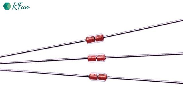 MF58-103F3950 10K NTC Thermistor Temperature Measurement Chip In Glass