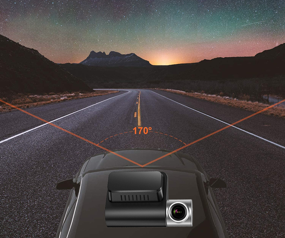 Dual Lens Invisible Dash Cam DVR Night Vision WDR Built In GPS
