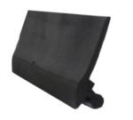 Lightweight Industrial Doors Parts EPDM Black Top Rubber
