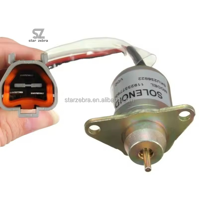 4TNV98 12V Fuel Shutdown Shut Off 4TNV94 12v Hydraulic 119653 77 stop solenoid 119653-77950 for Yanmar engine spare parts