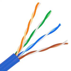 Quality 24 AWG RJ45 Cable Roll PVC Jacket 1000 Ft Roll Of Cat5e Cable wholesale