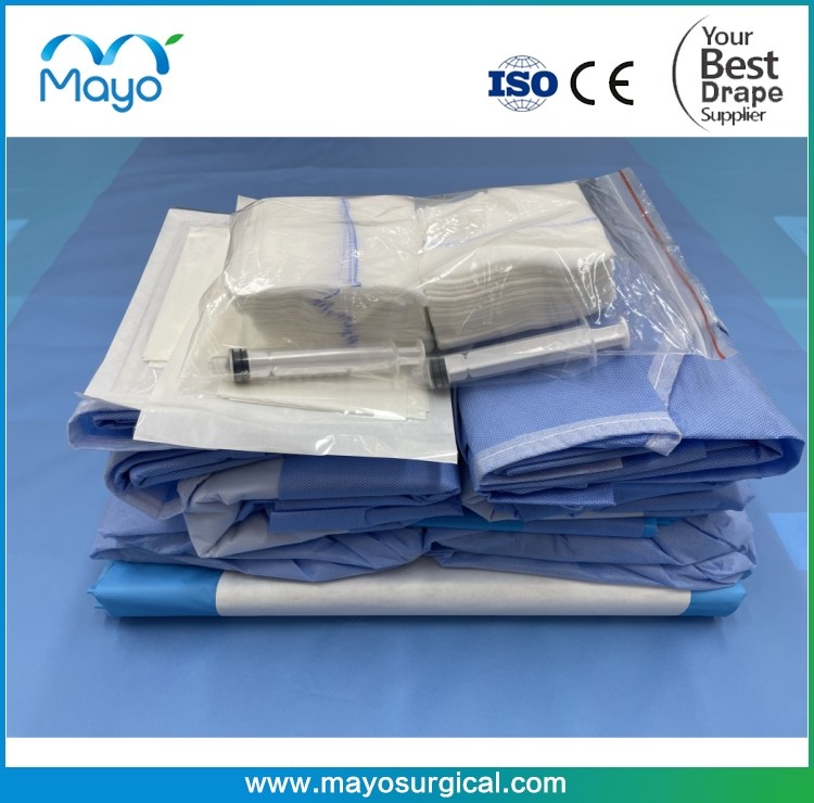 Abdominal Operation Use Disposable Laparoscopy Pelviscopy Drape Pack With Sterile