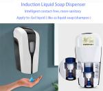 Hospital Electric Smart Sensor Free Standing Alcohol Gel Dispenser foaming hand