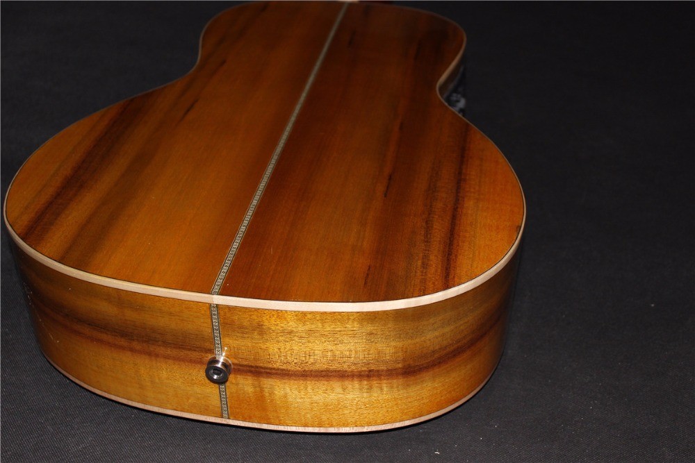 AAAAA all solid OO body guitar custom Solid OO acoustic guitar 14 frets acoustic electric guitar