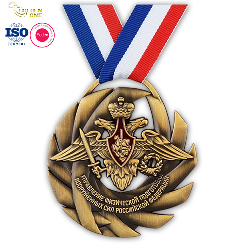 China Factory Price Sport 3D Metal Championships Gymnastics Award Medal Laser Engraver Logo Uniform Medallion