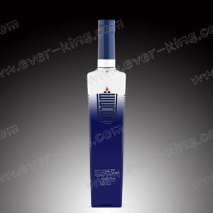 Quality Customed Rubber Stopper 500mL 750mL Vodka Glass Bottle wholesale