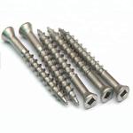 Stainless Steel Square Drive Flat Head Wood Screws Stainless Steel 17 Auger
