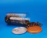 Transparent Round Popcorn Yogurt 750ml Plastic Storage Canisters