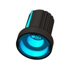 Plastic Volume Electric Amp Control Black 6mm Potentiometer Knob