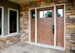 Elegant Modern Solid Wood Entrance Doors , Solid Wood Interior Doors With Glass