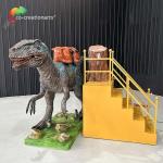 6M Animatronic Dinosaur Ride Velociraptor