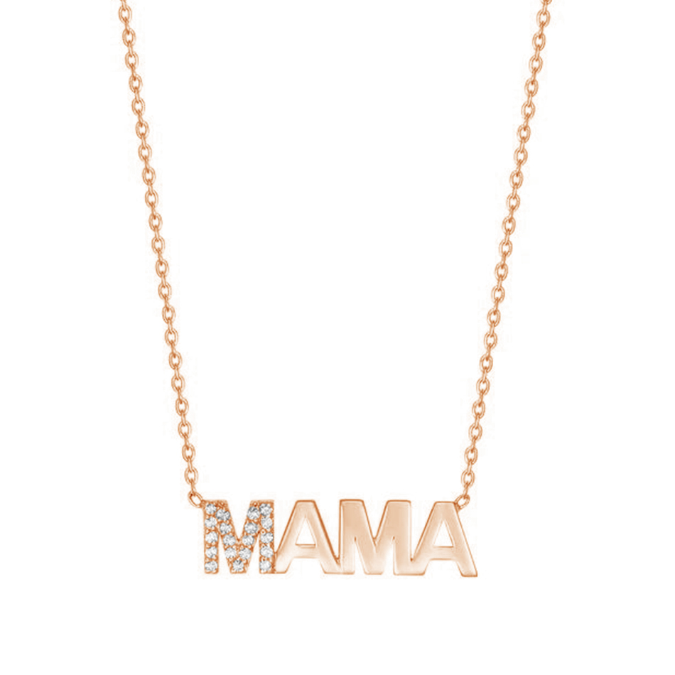 Engagement 2022 Unique MAMA 18K Gold Wholesales Mother's Days Gifts 925 Sterling Silver Necklace Jewelry