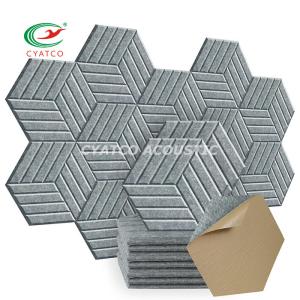 Quality Customization Hexagon Acoustic Panels High Density Polyester Fiber For Office wholesale