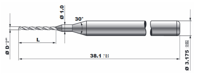 Inner Hole Wall PCB Alloy Tungsten Carbide Drill Bits